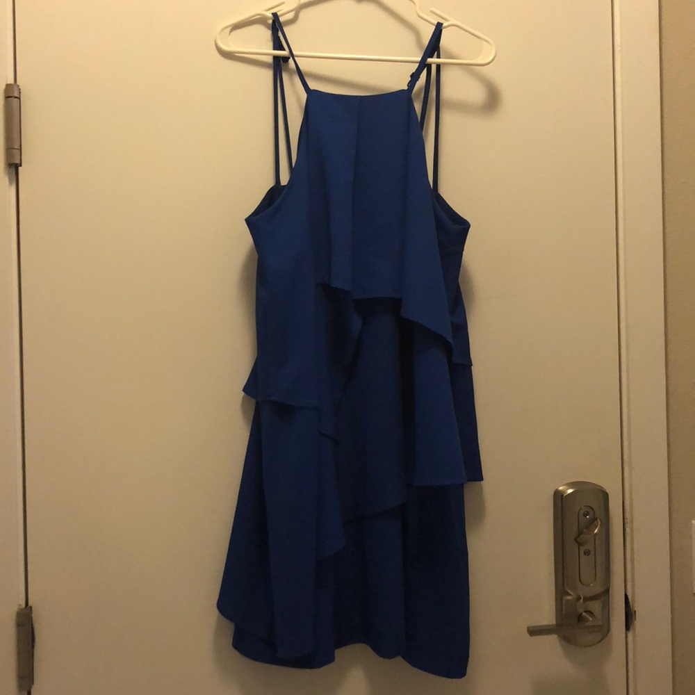 Blue Midi Layer Dress